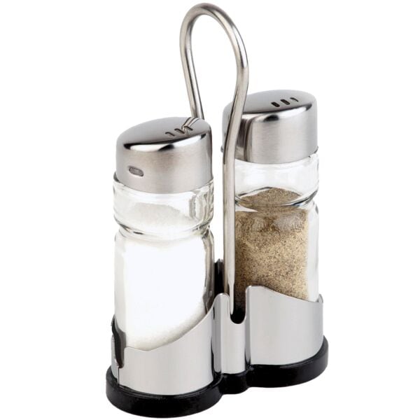 S.A.D. GmbH Salz- & Pfefferstreuer-Set »transparent/silber 13,0 cm« transparent