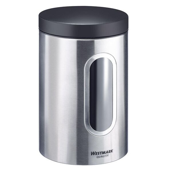 Westmark Vorratsdose 2.3 L Edelstahl Silber, 13x21.5x13 Cm