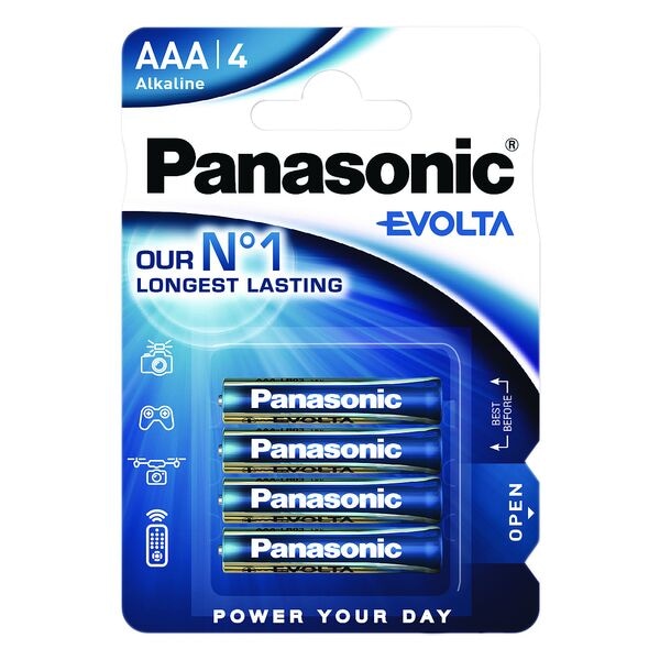 Panasonic 4x Batterien »evolta« Micro AAA
