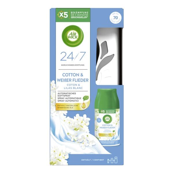 AIR WICK Duftspray Starter-Set »Baumwolle & Weißer Flieder« 250 ml