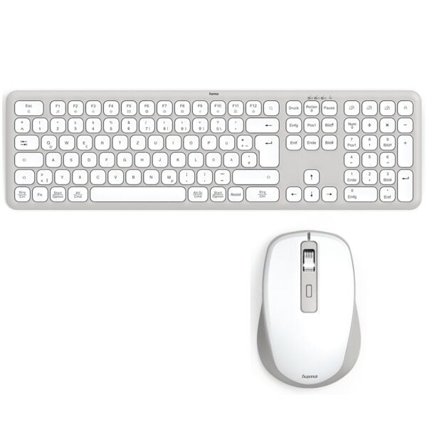 Hama Kabelloses Desktop-Set »WKM-550« weiß