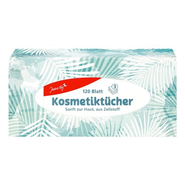 Jeden Tag Kosmetiktücherbox 120 Blatt 3-lagig weiß