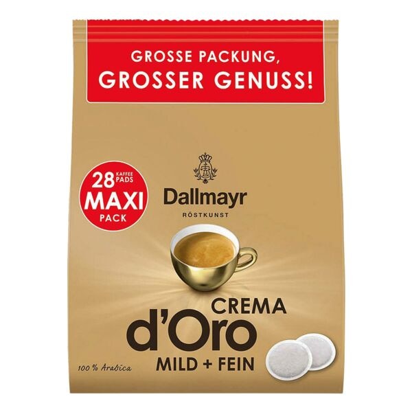 Dallmayr 28er-Pack Kaffeepads »Crema d´Oro mild+fein«
