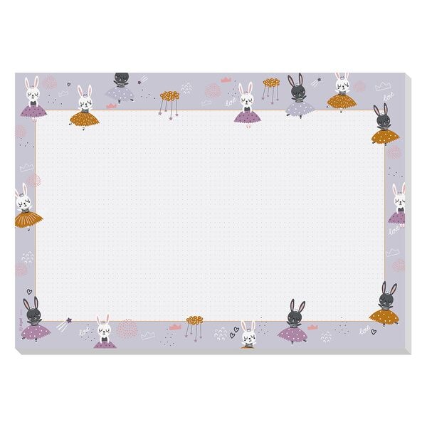 Sigel Schreibtischunterlage »Bunny Ballerinas« 30 Blatt 42, 0/29, 7 Lila
