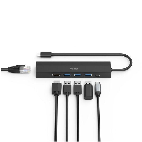 Hama Multiport-Adapter USB-C Hub 6 Ports