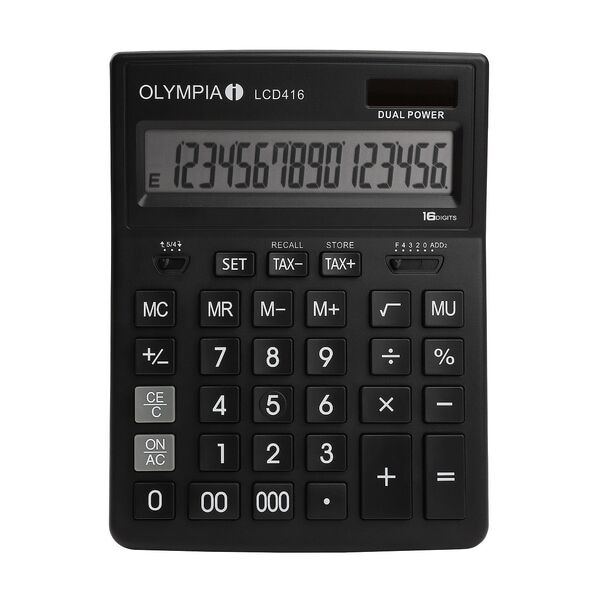 Olympia Tischrechner »LCD-416« schwarz, 15.4x3.3x20.2 cm