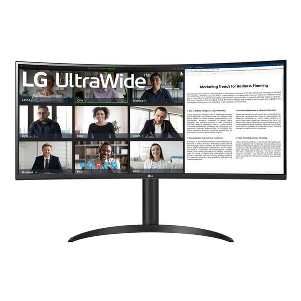 LG Curved Monitor »34WR55QK-B« 86,4 cm / 34 ''