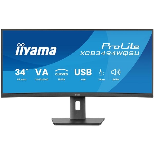 Iiyama Curved Monitor »ProLite XCB3494WQSU-B1« 86,7 cm / 34,1 '' schwarz