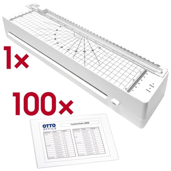 OTTO Office Laminiergerät »OL 330-C« A3 inkl. Laminierfolien A4 100 Stück 80 mic »antistatis, 43.5x8.3x10.5 cm