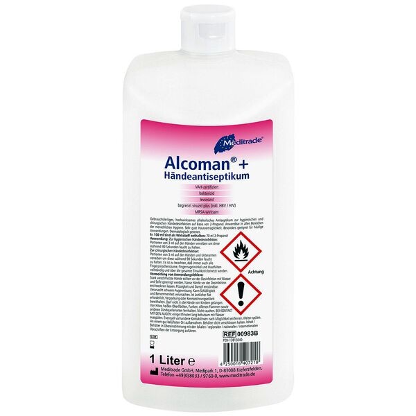 Meditrade Händedesinfektionsmittel Alcoman&reg; + 1000 ml