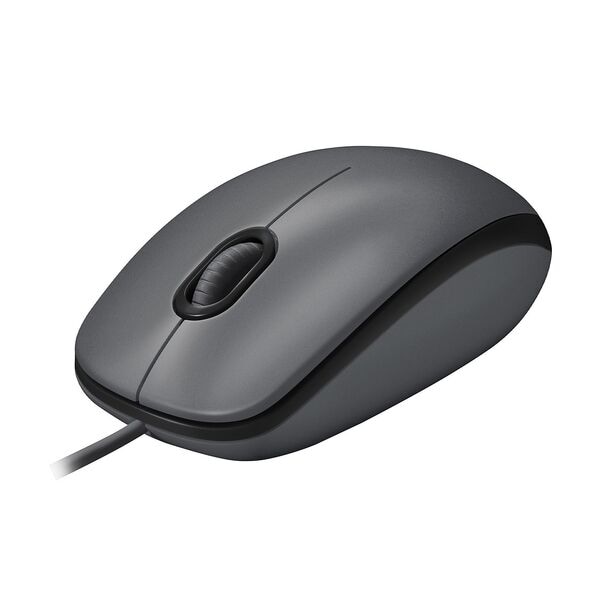 Logitech Kabelgebundene Maus »M100« schwarz, 6.2x3.8x11.3 cm