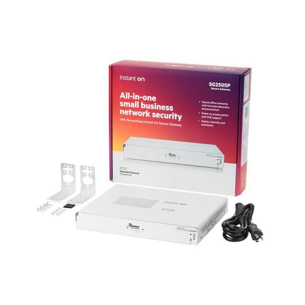 Hewlett Packard Enterprise Networking Instant On Secure Gateway 5-port SmartRate 2.5G PoE+ 64W