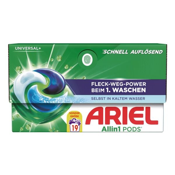 ARIEL Waschkapseln »All-in-1 Pods Universal+« 19 WL