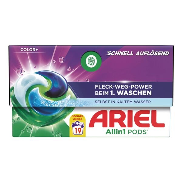ARIEL Waschkapseln »All-in-1 Pods Color+« 19 WL