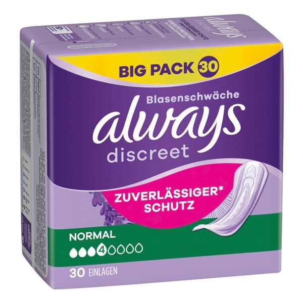 Always Discreet Inkontinenzeinlagen »Discreet Normal« 30 Stück