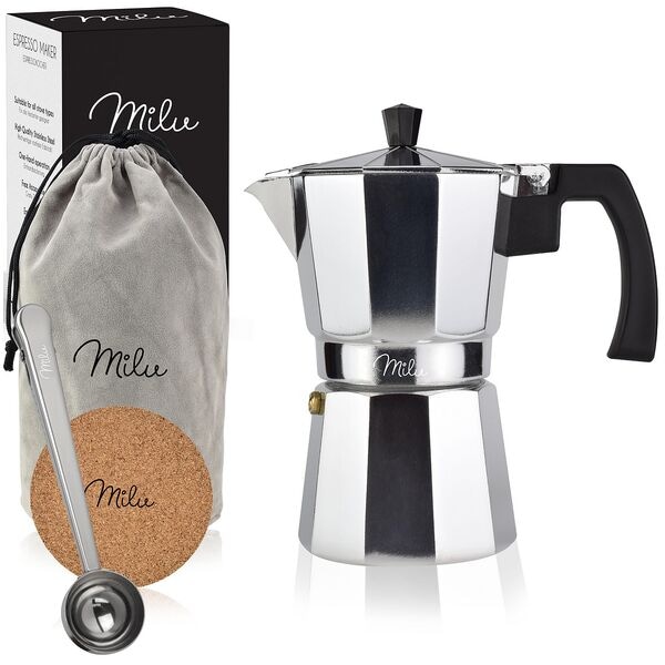 Milu Espressokocher 2 Tassen, 14x14.5x7.5 cm