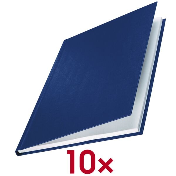 Leitz Buchbindemappen »impressBIND Hard Cover« A4 106 bis 140 Blatt 10 Stück blau