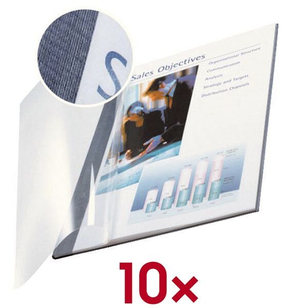 Leitz Buchbindemappen »impressBIND Soft Cover« A4 36 bis 70 Blatt 10 Stück blau