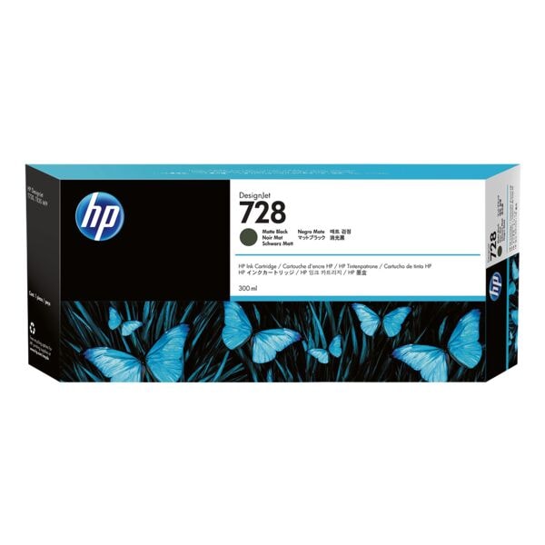 HP Tintenpatrone »F9J68A« HP 728 schwarz 300 ml