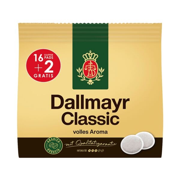 Dallmayr Kaffee-Pads »Classic« 16+2