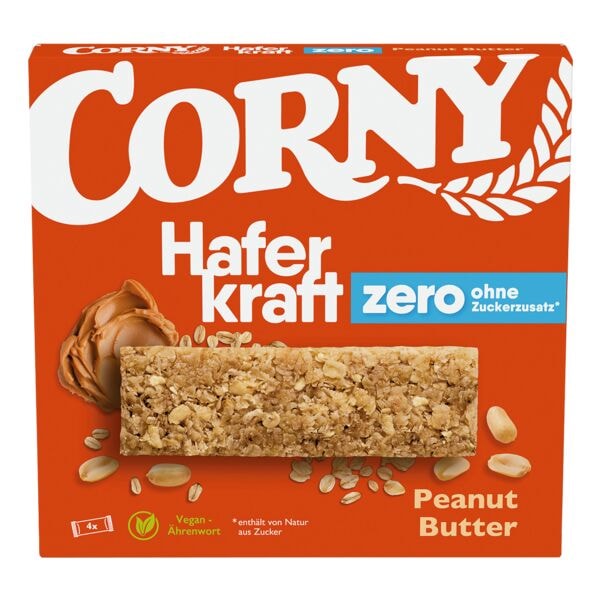 Corny 4er-Pack Hafer-Riegel »Haferkraft Peanut Butter« ohne Zuckerzusatz