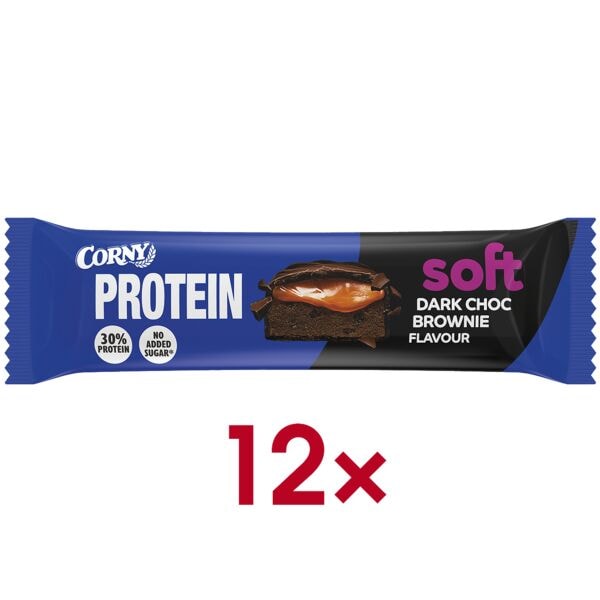 Corny 12er-Pack Proteinriegel »Soft Dark Choc Brownie«