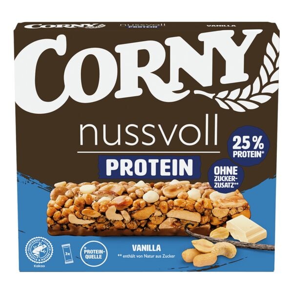Corny 3er-Pack Nussriegel »Nuts & Protein Vanilla«