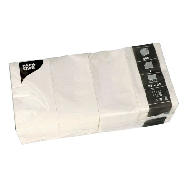 Papstar Papierservietten 1-lagig 33 x 33 cm 500 Stück mehrfarbig, 33x33 cm