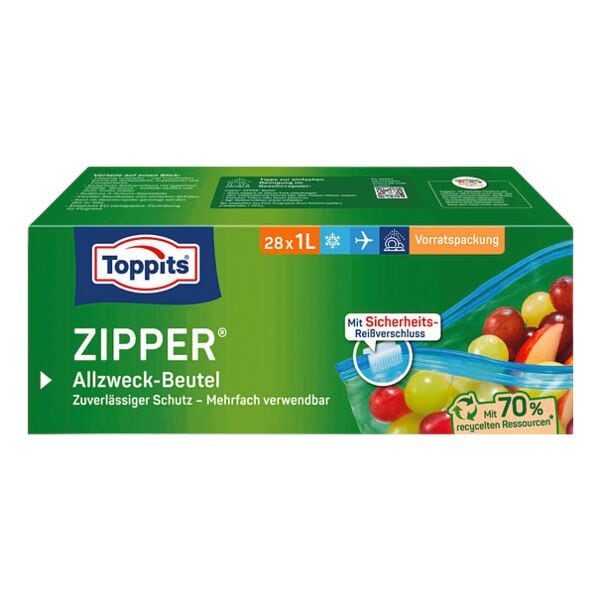 Toppits Allzweckbeutel »Zipper« 28 Stück