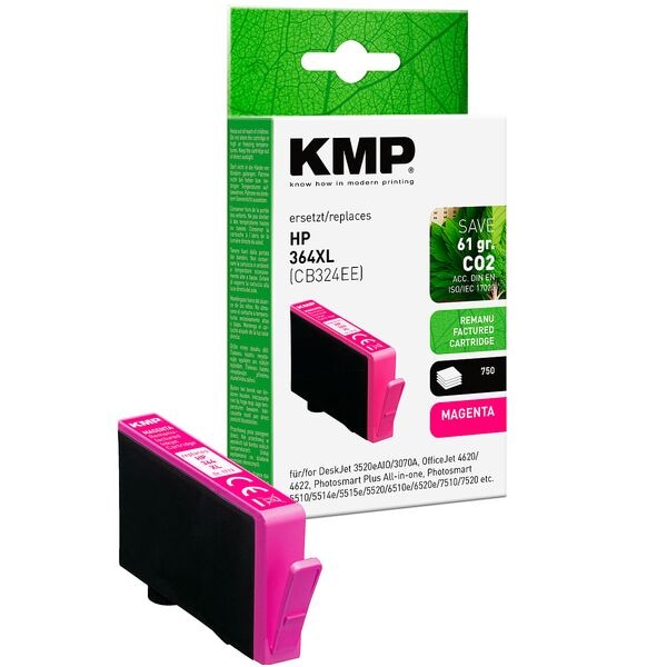 KMP Tintenpatrone ersetzt HP »CB324EE« HP 364XL magenta