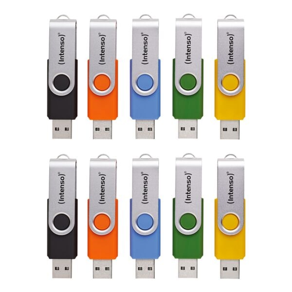 Intenso USB-Sticks »Basic Line« 4 GB 10 Stück, 1.9x1x5.6 cm