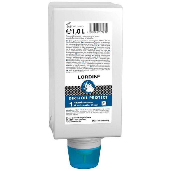 LORDIN Hautschutzcreme »DIRT&OIL PROTECT« 1 L braun