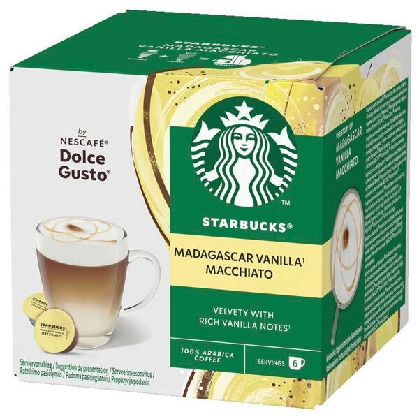 Nescafe Kaffeekapseln DOLCE GUSTO&reg; STARBUCKS&reg; Macciato Madagascar Vanilla 6 Port beige
