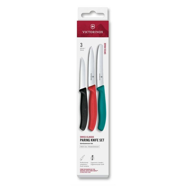 Victorinox Gemüsemesser-Set »Swiss Classic« Grün / Rot / Schwarz 3-tlg. Grün