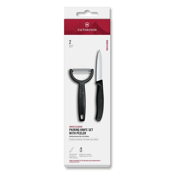 Victorinox Gemüsemesser-Set mit Y-Schäler »Swiss Classic« 2-tlg. schwarz