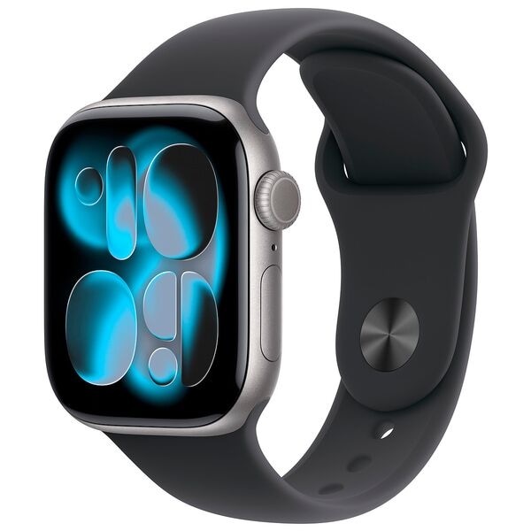 Apple Smartwatch Apple Watch Series 11 42 mm Aluminium (GPS) Sportarmband M/L schwarz,