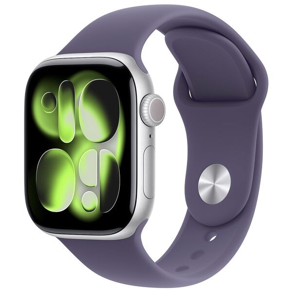 Apple Smartwatch Apple Watch Series 11 42 mm Aluminium (GPS) Sportarmband S/M nebelvio grün