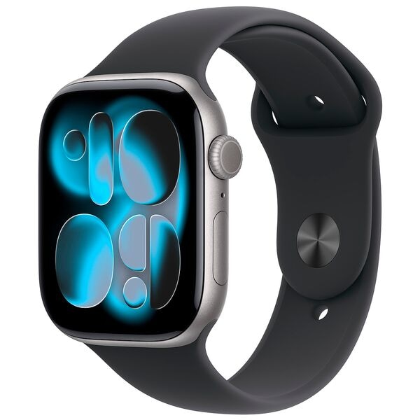 Apple Smartwatch Apple Watch Series 11 46 mm Aluminium (GPS) Sportarmband M/L schwarz,