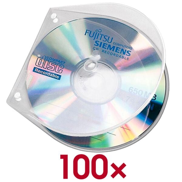 Veloflex CD-/DVD-Hüllen VELOBOX 100 Stück