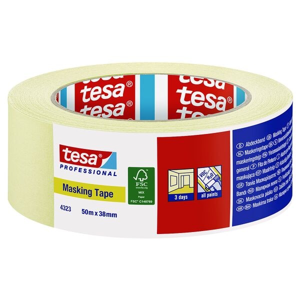 Tesa Kreppband »Masking Tape 4323« 38 Mm / 50 M