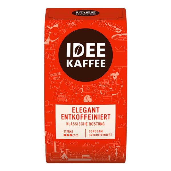 Idee Kaffee Kaffee gemahlen »Elegant« entkoffeiniert 500 g