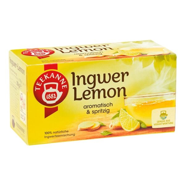 TEEKANNE Ingwertee mit Zitrone - 20 Beutel