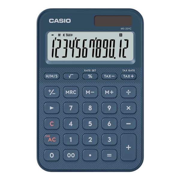 CASIO Tischrechner »MS-20YC« blau, 10.1x1.8 cm