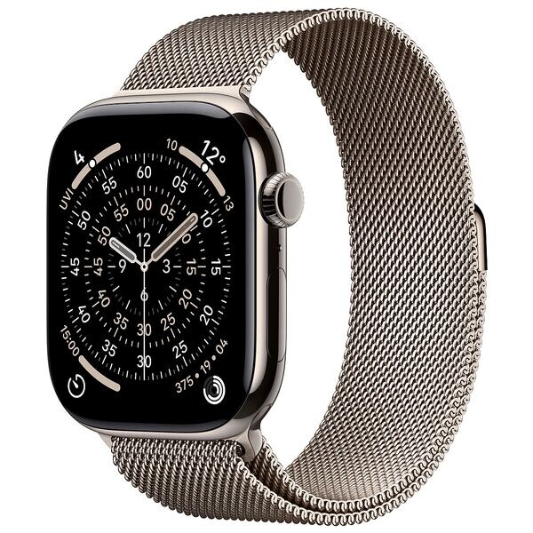 Apple Smartwatch Apple Watch Series 11 46 mm Titan (GPS+Cellular) Milanaise Armband M/ 40