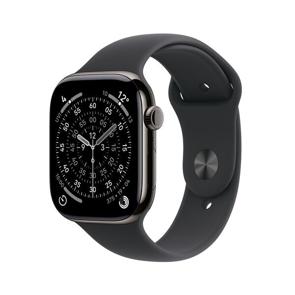 Apple Smartwatch Apple Watch Series 11 46 mm Titan (GPS+Cellular) Sportarmband M/L M/L 40