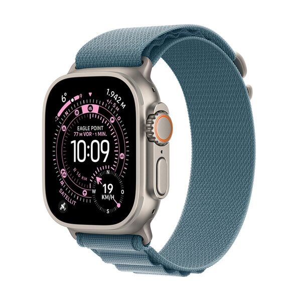 Apple Smartwatch Apple Watch Ultra 3 Alpine Loop Small Cellular + GPS 49 mm blau, natu 39