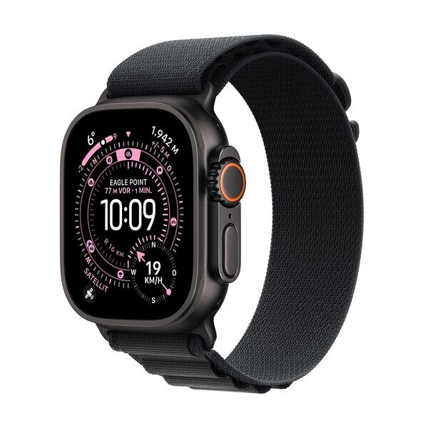 Apple Smartwatch Apple Watch Ultra 3 Alpine Loop Medium Cellular + GPS 49 mm schwarz 40
