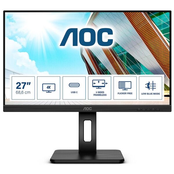 AOC Monitor »U27P2CA« 68,6 cm / 27 '' 36, 61.36x36.95x5.11 cm