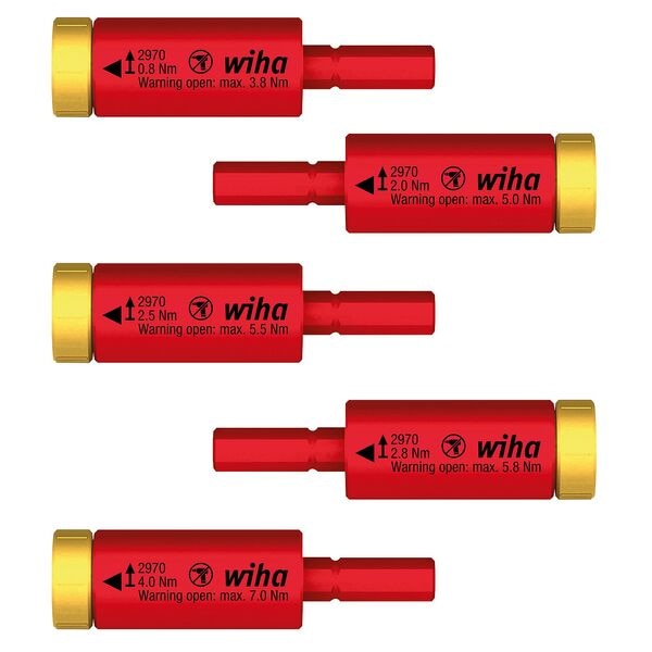 Wiha Schraubendreher-Set »easyTorque Adapter electric 0,8–4,0 Nm« 5-tlg.
