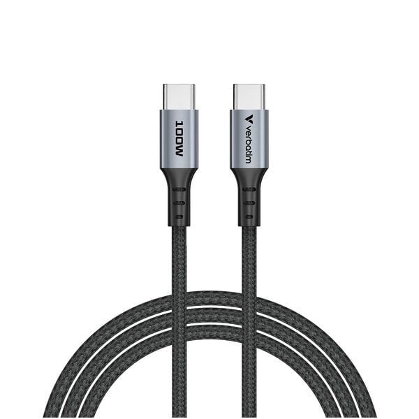 Verbatim Ladekabel Sync & Charge USB-C 100 W schwarz schwarz